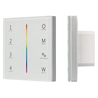 025168 Панель Sens SMART-P22-RGBW White (12-24В 4х3А 2.4G) (IP20 пластик) Arlight 