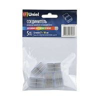10826 Соединитель контактный прямой UTC-K-14/B67-RGB CLEAR 005 POLYBAG для светодиодных лент 220В 5050 RGB 4 контакта прозр. (уп.5шт) Uniel 