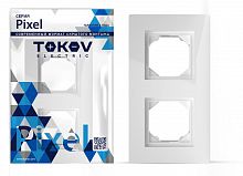 TKE-PX-RM2-C01-IP44 Рамка 2-м Pixel IP44 бел. TOKOV ELECTRIC 