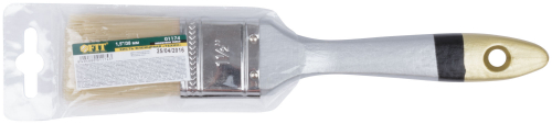 Кисть флейцевая "Лайн", искусственная щетина, пластиковая ручка 1.5" (38 мм) в г. Санкт-Петербург  фото 3