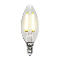 UL-00002367 Лампа светодиодная LED-C35-5W/WW/E14/CL/MB GLM10TR форма "свеча" прозр. Multibright свет теплый бел. 3000К 100-50-10 упак. картон Uniel 