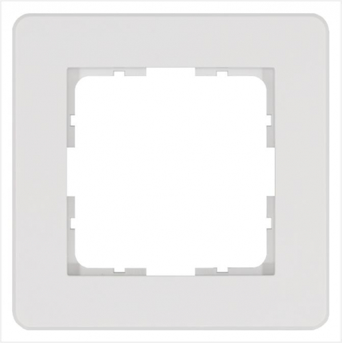 G1101W Рамка 1-м G-Flex бел. глянцевый Jasmart 