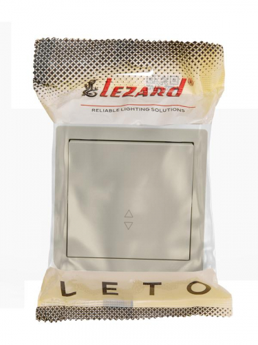 752-0300-105 Выключатель проходной 1-кл. ОП LETO крем LEZARD 