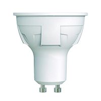 UL-00003990 Лампа светодиодная LED-JCDR 6W/WW/GU10/FR/DIM PLP01WH Яркая JCDR 6Вт матовая 3000К тепл. бел. GU10 диммир. (упак. картон) Uniel 