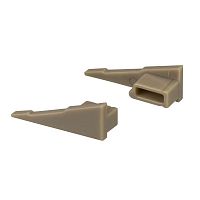 038810 Комплект заглушек SL-MINI-SHELF-H8 OLIVE GREY пластик Arlight 