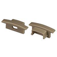 038637 Заглушка LINE-2308-F OLIVE GREY с отверстием пластик Arlight 