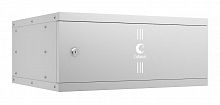10185c Шкаф телекоммуникационный настенный разборный LIGHT WSC-05D-4U55/45m 19дюйм 4U дверь метал. сер. Cabeus 