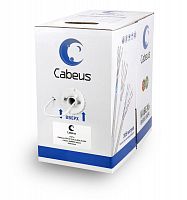 11212c Кабель витая пара UTP (U/UTP) кат.5E 2 пары 24 AWG ОЖ PVC нг(А)-LS сер. (уп.500м) Cabeus 