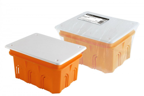 SQ1402-1009 Распаячная коробка СП 120х92х70мм, крышка, IP20, инд. штрихкод, TDM