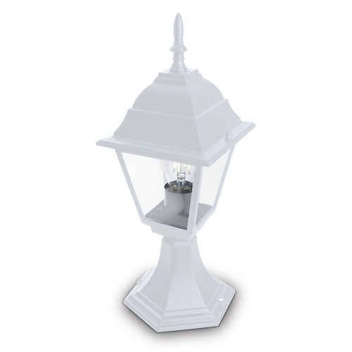 Светильник садово-парковый Feron 4204 четырехгранный на постамент 100W E27 230V, белый 11029 в г. Санкт-Петербург 