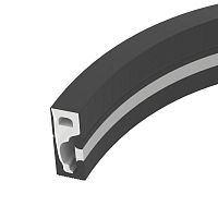 045842 Профиль силиконовый WPH-FLEX-0616-SIDE-S9-5m FULL BLACK силикон (уп.5м) Arlight 