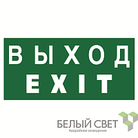 Знак безопасности NPU-1510.E24 "Выход-EXIT" Белый свет a10881 в г. Санкт-Петербург 