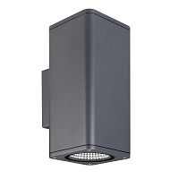 046195 Светильник светодиодный LGD-EVO-WALL-TWIN-S100x100-2x12W Warm3000 (GR 44 deg 230В) IP54 металл Arlight 
