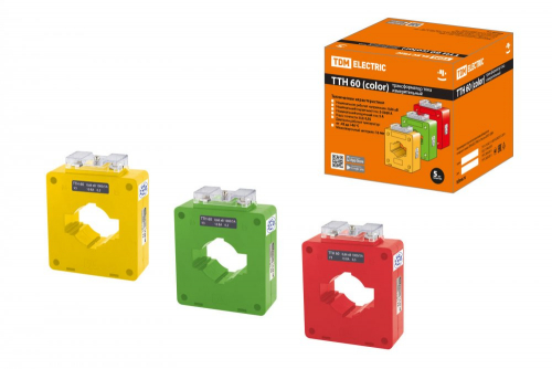 SQ1101-1217 ТТН  60/ 600/5-10VA/0.5-Р (3 шт., color) TDM