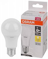 Лампа светодиодная LED Base Грушевидная 9 Вт (замена 75 Вт), 650Лм, 3000К, цоколь E27 OSRAM LEDVANCE 4058075527621