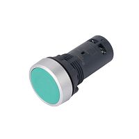 SB7EA31 Кнопка моноблочная SB7 22мм с возвратом металл 1НО IP65 зел. SE 