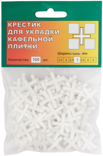 Крестики для кафеля 3 мм, 100 шт. в г. Санкт-Петербург  фото 2