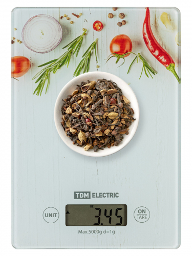 Весы электронные кухонные "Специи", стекло, деление 1 г, макс. 5 кг, TDM в г. Санкт-Петербург  фото 5
