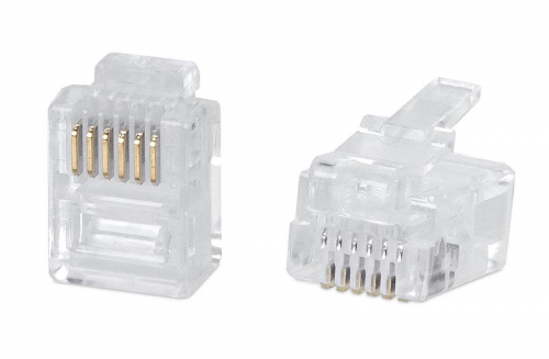7126c Коннектор телефонный RJ-12 6P6C Cabeus 