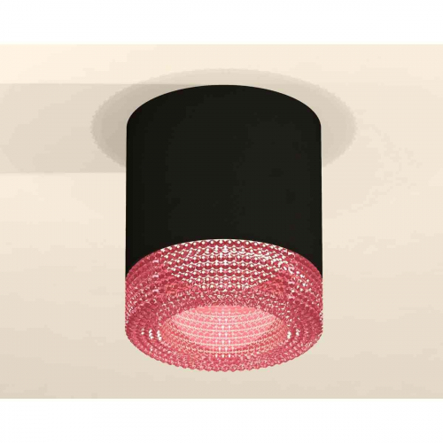 Комплект накладного светильника Ambrella light Techno Spot XS7402012 SBK/PI черный песок/розовый (C7402, N7193) в г. Санкт-Петербург  фото 3