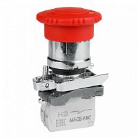 332178 Кнопка аварийного останова OptiSignal D22 C4-ESTR-01 металл 1НЗ возврат поворотом XB4BS8442 КЭАЗ 
