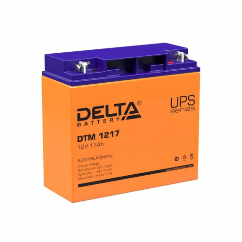 4614010050012 Аккумулятор UPS 12В 17А.ч DTM 1217 Delta 