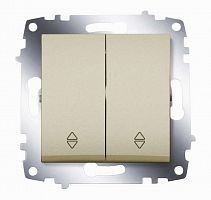 619-011400-211 Переключатель 2-кл. СП Cosmo 10А IP20 (сх. 6) механизм титаниум ABB 