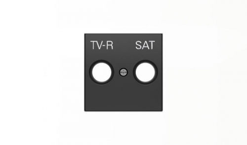 Накладка для TV-R-SAT розетки SKY черн. бархат ABB 2CLA855010A1501 в г. Санкт-Петербург 