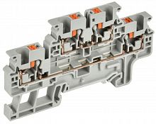 YCT23-00-2-K03-004 Колодка клеммная CP-ML 2 ур. 4кв.мм сер. IEK 