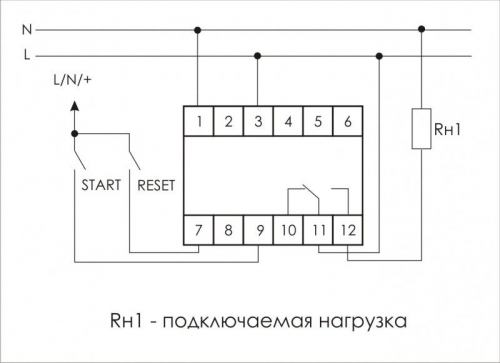 Реле времени PCS-516 8А 230В 1 перекл. IP20 многофункц. вход: START/RESET монтаж на DIN-рейке (аналог РВО-1М) F&F EA02.001.013 в г. Санкт-Петербург  фото 2