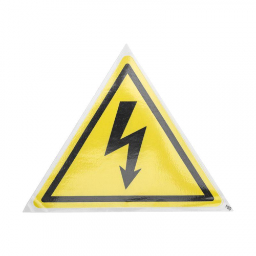 Наклейка знак электробезопасности "Опасность поражения электротоком" 160х160х160мм Rexant 56-0006-5 в г. Санкт-Петербург  фото 2