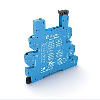 93607024 Розетка MasterBASIC с безвинт. клеммами Push-in для реле 34 серии 24В DC в комплекте пластик. клипса опции: LED FINDER 