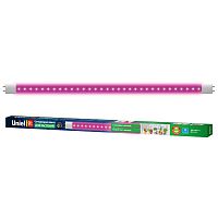 UL-00006697 Лампа светодиодная LED-T8-9W/SPSB/G13/CL PLP30WH 9Вт T8 линейная прозрачная G13 для растений спектр для рассады и цветения Uniel 