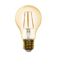 Лампа светодиодная филаментная диммируемая Eglo E27 5.5W 2200K золотистая 11864 в г. Санкт-Петербург 