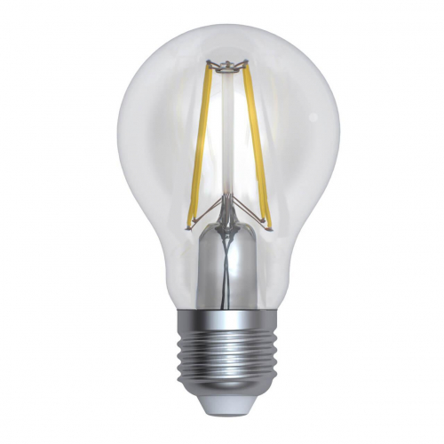 Лампа светодиодная филаментная диммируемая Uniel E27 12W 4000K прозрачная LED-A60-12W/4000K/E27/CL/DIM GLA01TR UL-00005184 в г. Санкт-Петербург 