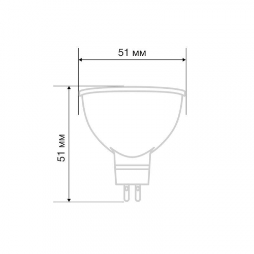 Лампа светодиодная MR16 9.5Вт рефлектор 2700К 808лм GU5.3 AC/DC 12В тепл. бел. низковольтная Rexant 604-4003 в г. Санкт-Петербург  фото 2