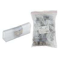 UL-00005794 Соединитель прямой UTC-K-14/N22 CLEAR 025 POLYBAG для светод. лент ULS-N22 RGB NEON 220В 4 контакта. (уп.25шт) Uniel 