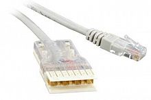 Патч-корд кат.5E 110-RJ45 4 пары PC-110-RJ45-4P-C5e-2M-LSZH-GY LSZH 2м сер. Hyperline 229904 в г. Санкт-Петербург 