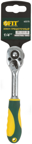 Вороток (трещотка) CrV механизм, пластиковая прорезиненная ручка 1/4'', 24 зубца в г. Санкт-Петербург  фото 3