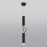 Подвесной светодиодный светильник Eurosvet Lance 50191/1 LED черный/золото в г. Санкт-Петербург 