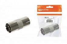 SQ1809-0012 Переходник гнездо TV - гнездо TV, инд. упаковка TDM