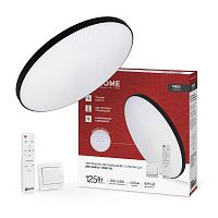 4690612060934 Светильник светодиодный NEO SIMPLE-125RC-BL 125Вт 3000-6500К 10000лм 230В 460х67мм с пультом ДУ черн. IN HOME 