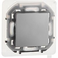 673672 Переключатель 1-кл. Inspiria 10А IP44 250В 10AX механизм алюм. IEK 