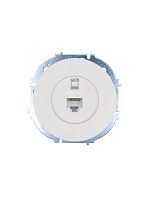 743-0288-140 Розетка компьютерная СП OSEN RJ45 кат.6 механизм бел. LEZARD 