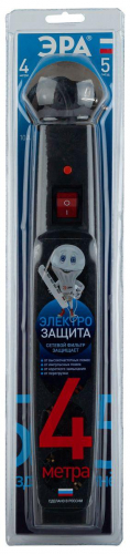 Сетевой фильтр ЭРА 5гн 4м с/з SFX-5es-4m-B Б0044022 в г. Санкт-Петербург  фото 3
