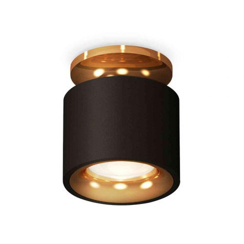 Комплект накладного светильника Ambrella light Techno Spot XS7511121 SBK/PYG черный песок/золото желтое полированное (N7929, C7511, N7014) в г. Санкт-Петербург 