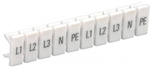 Маркеры для КПИ-1.5кв.мм с символами "L1; L2; L3; N; PE" IEK YZN11M-001-K00-A в г. Санкт-Петербург 