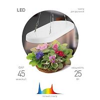 Б0053062 Светильник светодиодный FITO-25W-QLED-FLY 25Вт подвесной для растений полноспектральный Эра 