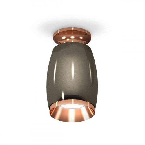 Комплект накладного светильника Ambrella light Techno Spot XS1123044 DCH/PPG черный хром/золото розовое полированное (N6906, C1123, N7035) в г. Санкт-Петербург 