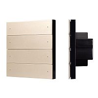 039317 Панель кнопочная SMART-DMX512-801-22-8G-8SC-DIM-IN Gold (230В 2.4G) (IP20 пластик) INTELLIGENT ARLIGHT 